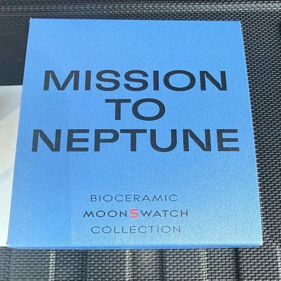 Swatch x Omega MoonSwatch “Mission to Neptune” — SO33N101 — New w/ Box & Receipt